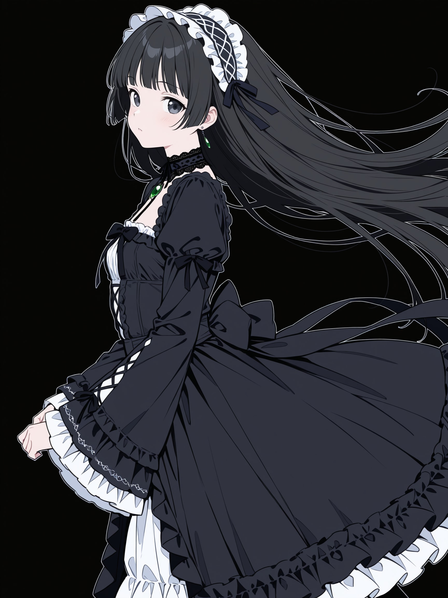 黒い女 | の人気AIイラスト・グラビア