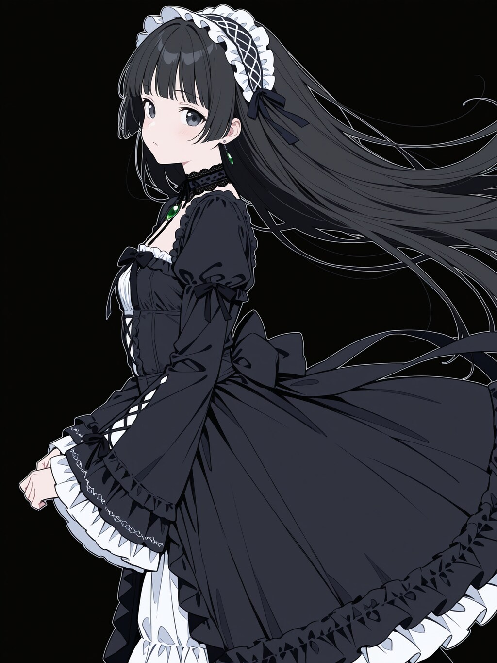 黒い女