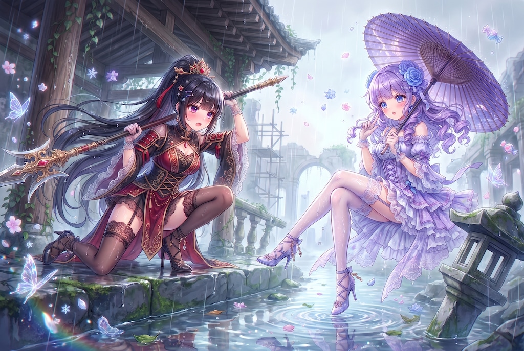 紫傘幽都の双影