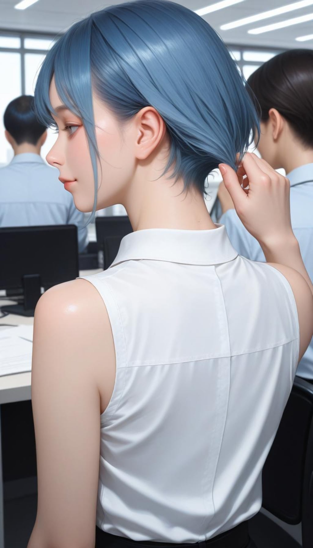 レイちゃんの後ろ姿