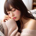 居眠りする受付嬢 5枚目
