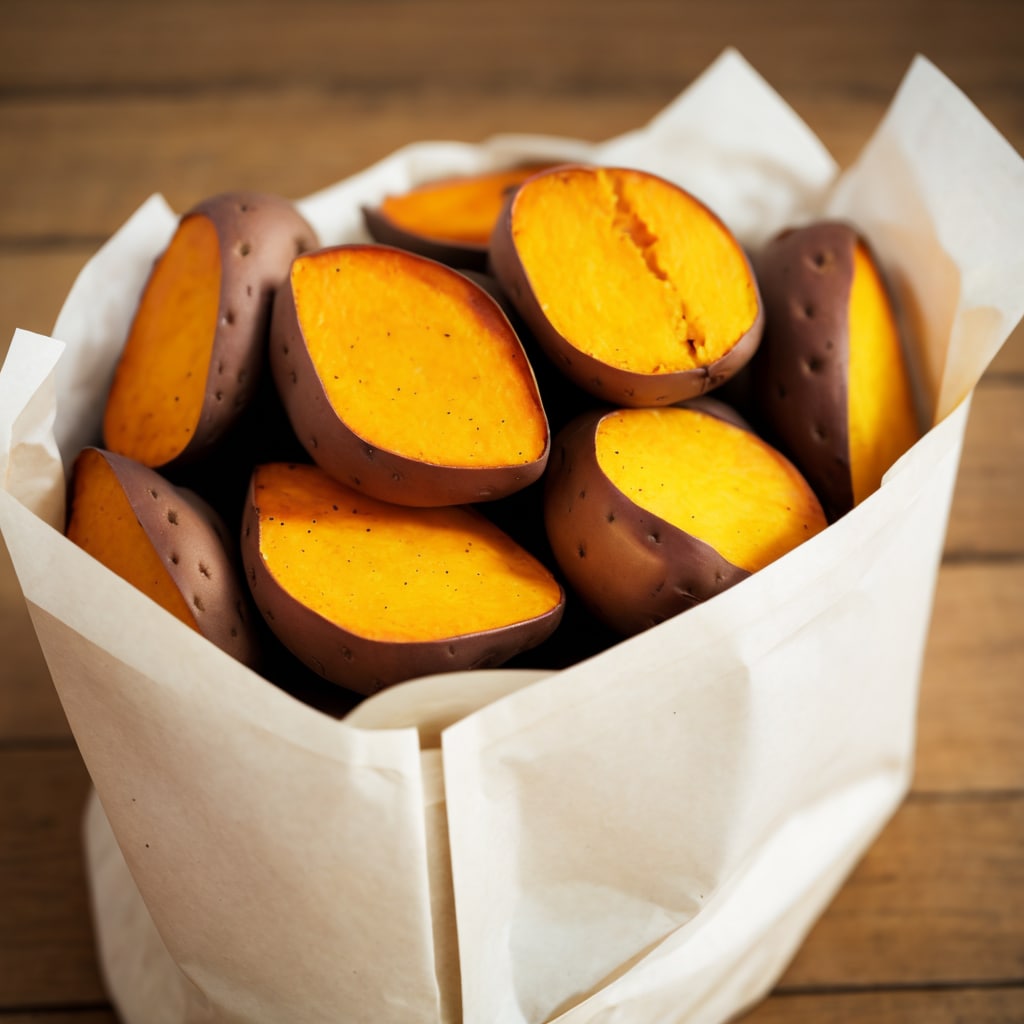 謎のイモ料理…。