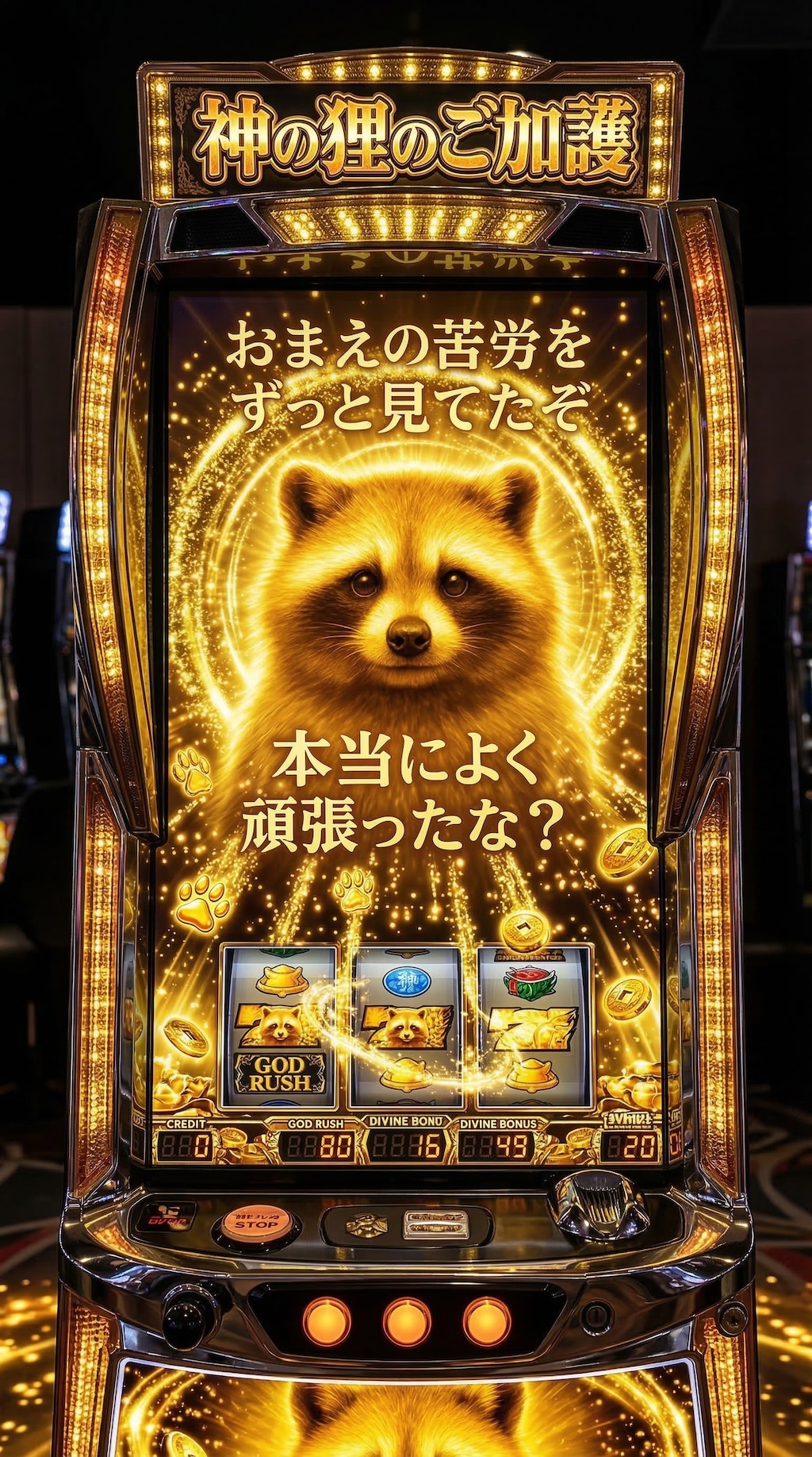 ゴールドたぬきスロット