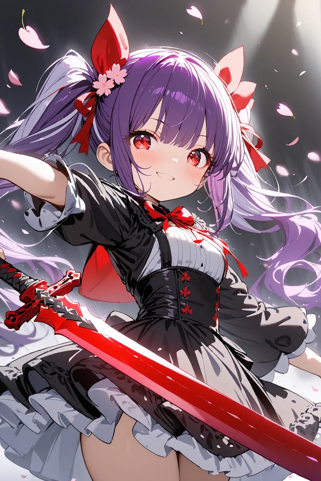 紫髪の少女（ネタないですね（笑））