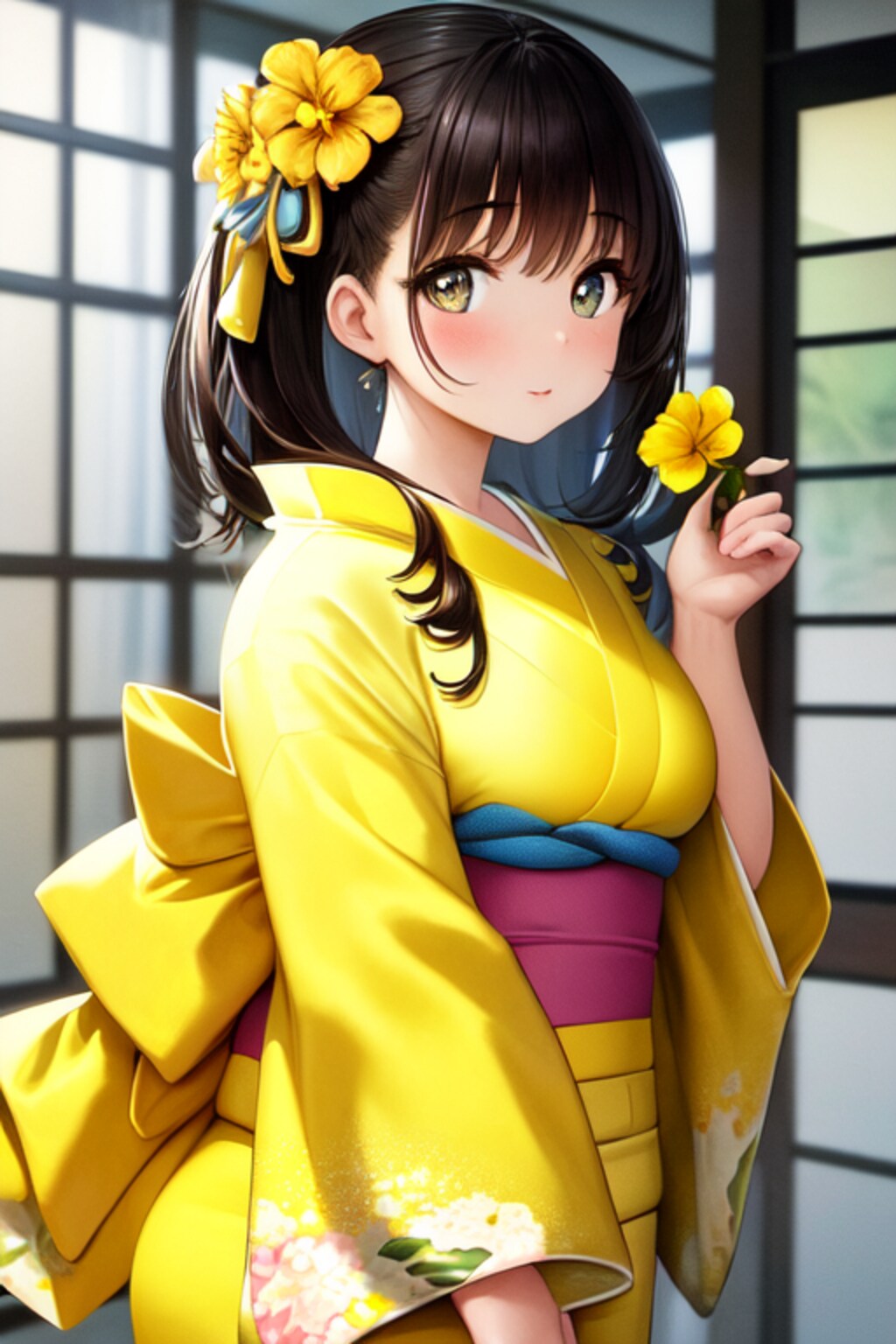 山吹の里の村娘