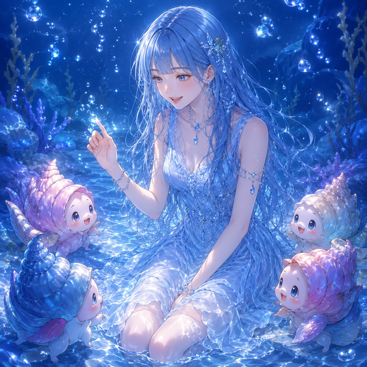 夜行貝と水ちゃん♪