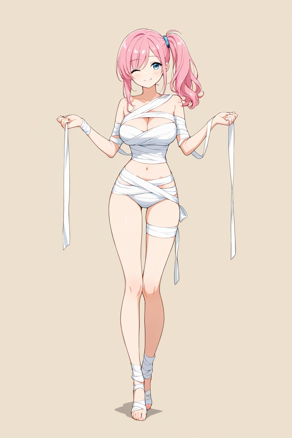 包帯を巻く（全身Ver.）