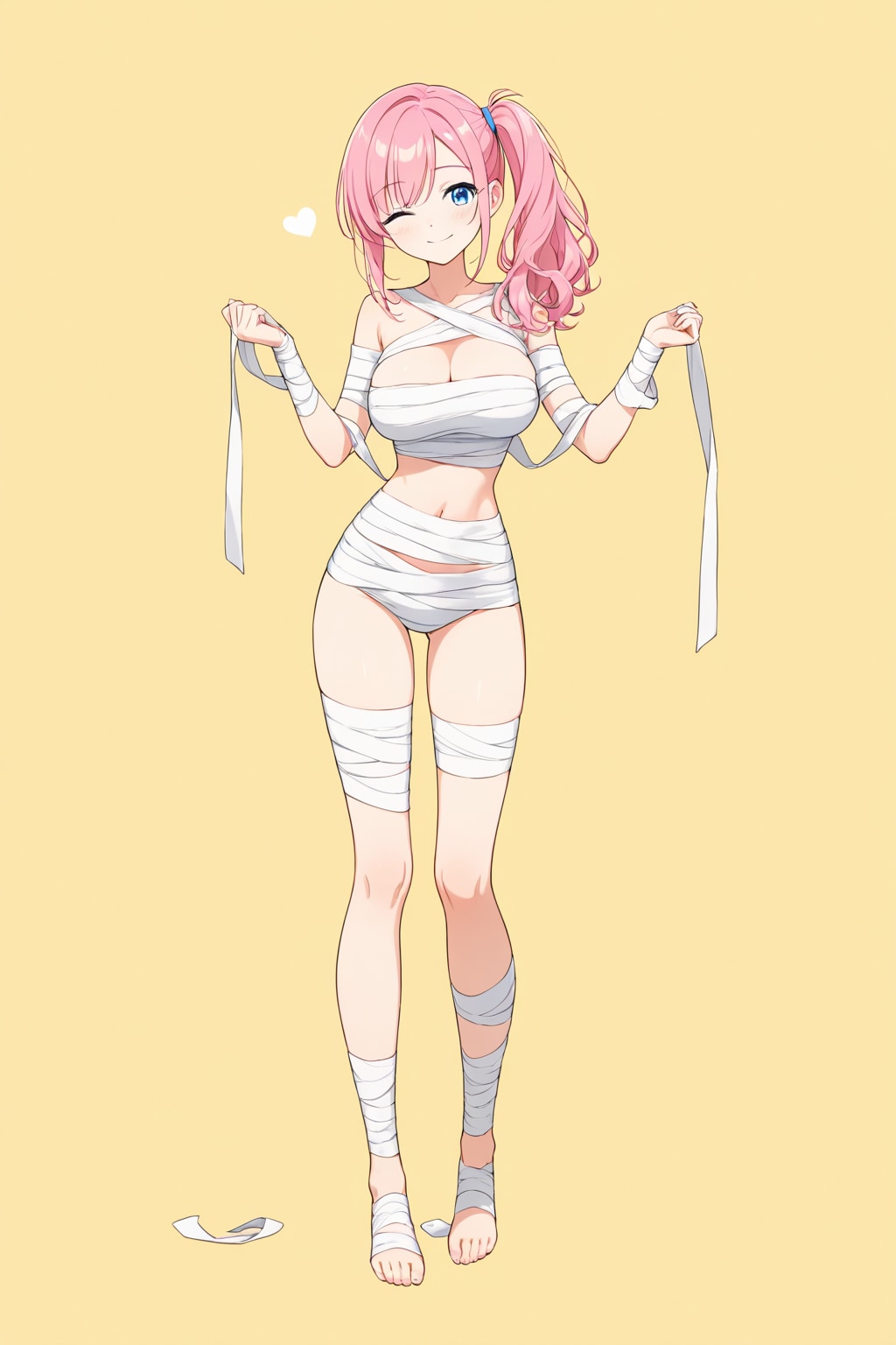 包帯を巻く（全身Ver.）