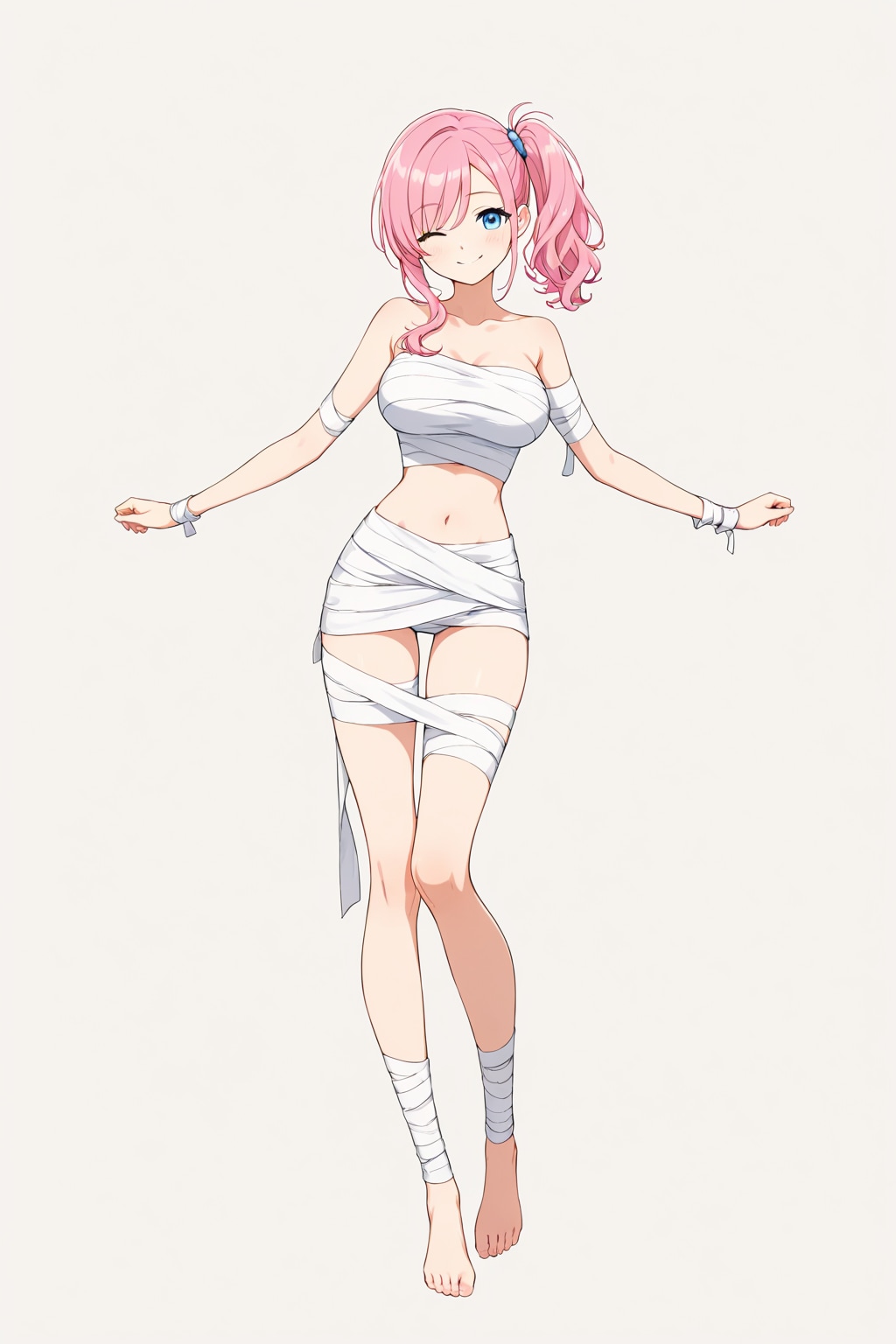 包帯を巻く（全身Ver.）