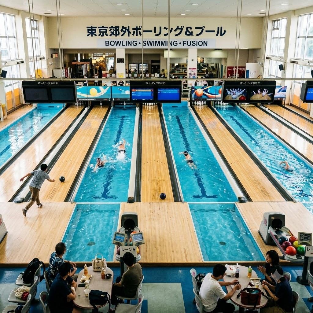 プール兼ボーリング場