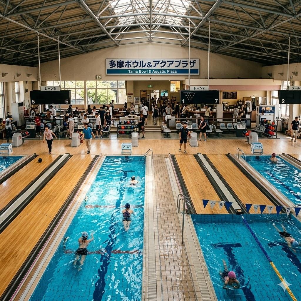 プール兼ボーリング場