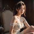 椅子に座るお姫様 2 3枚目