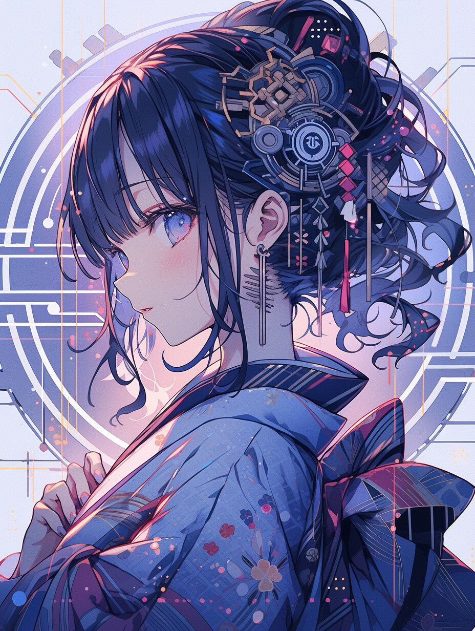 着物の女の子 kimono girl | の人気AIイラスト・グラビア