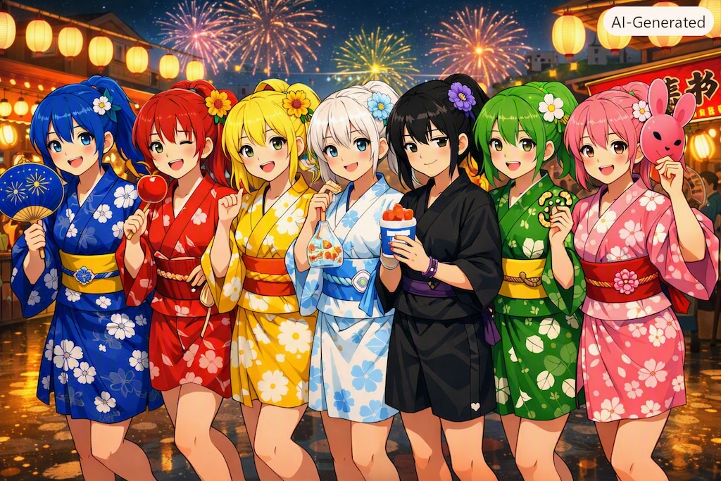 夏祭り ぽにちゃん