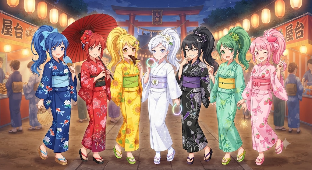 夏祭り ぽにちゃん