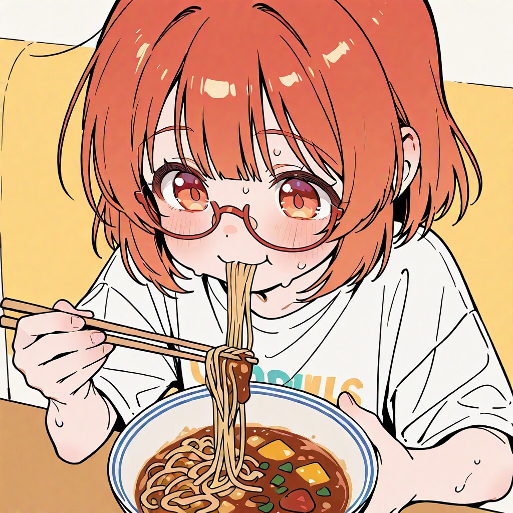 カレーうどんと眼鏡ガール