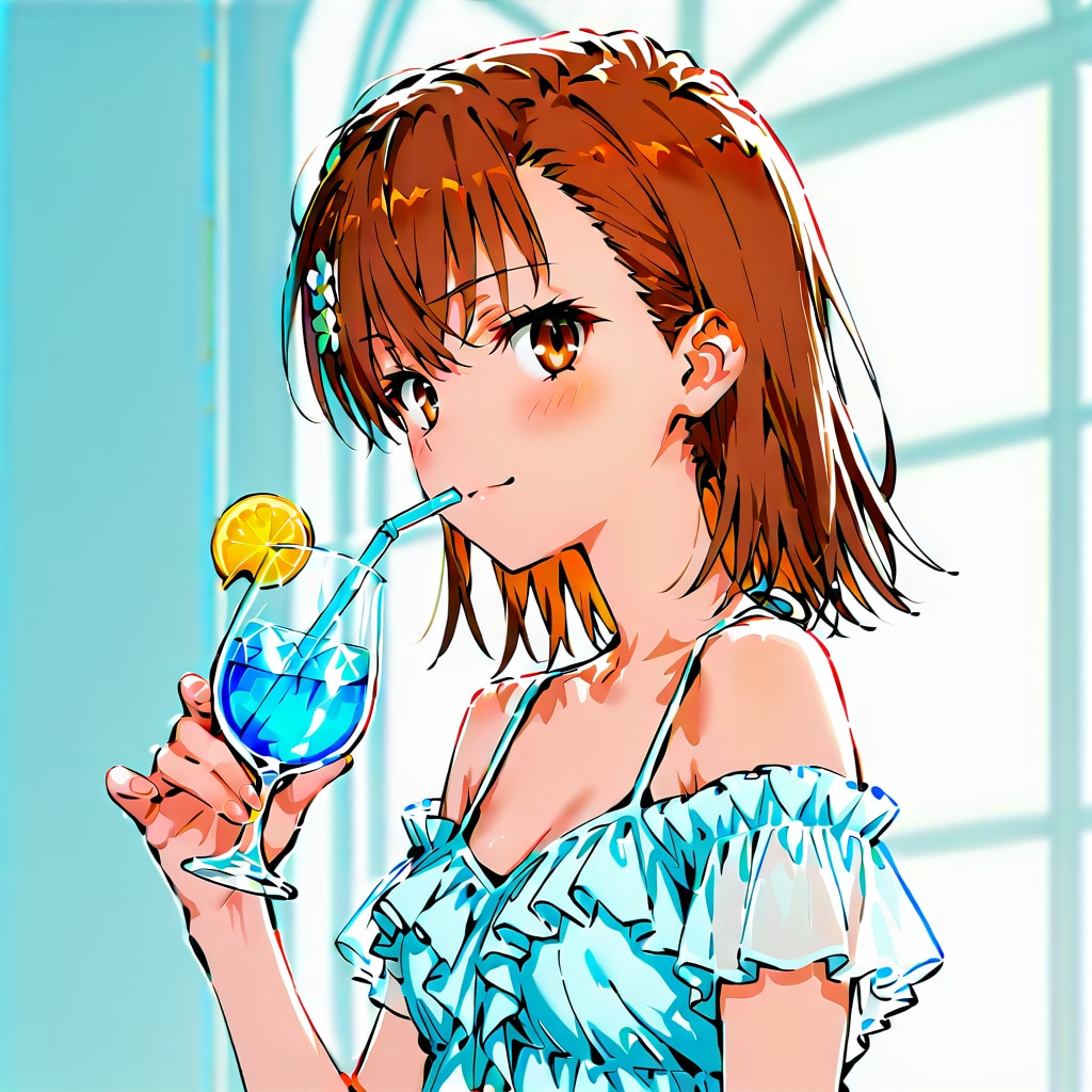 ミサカ炭酸水 ~ちちぷい生成ver.~ | の人気AIイラスト・グラビア