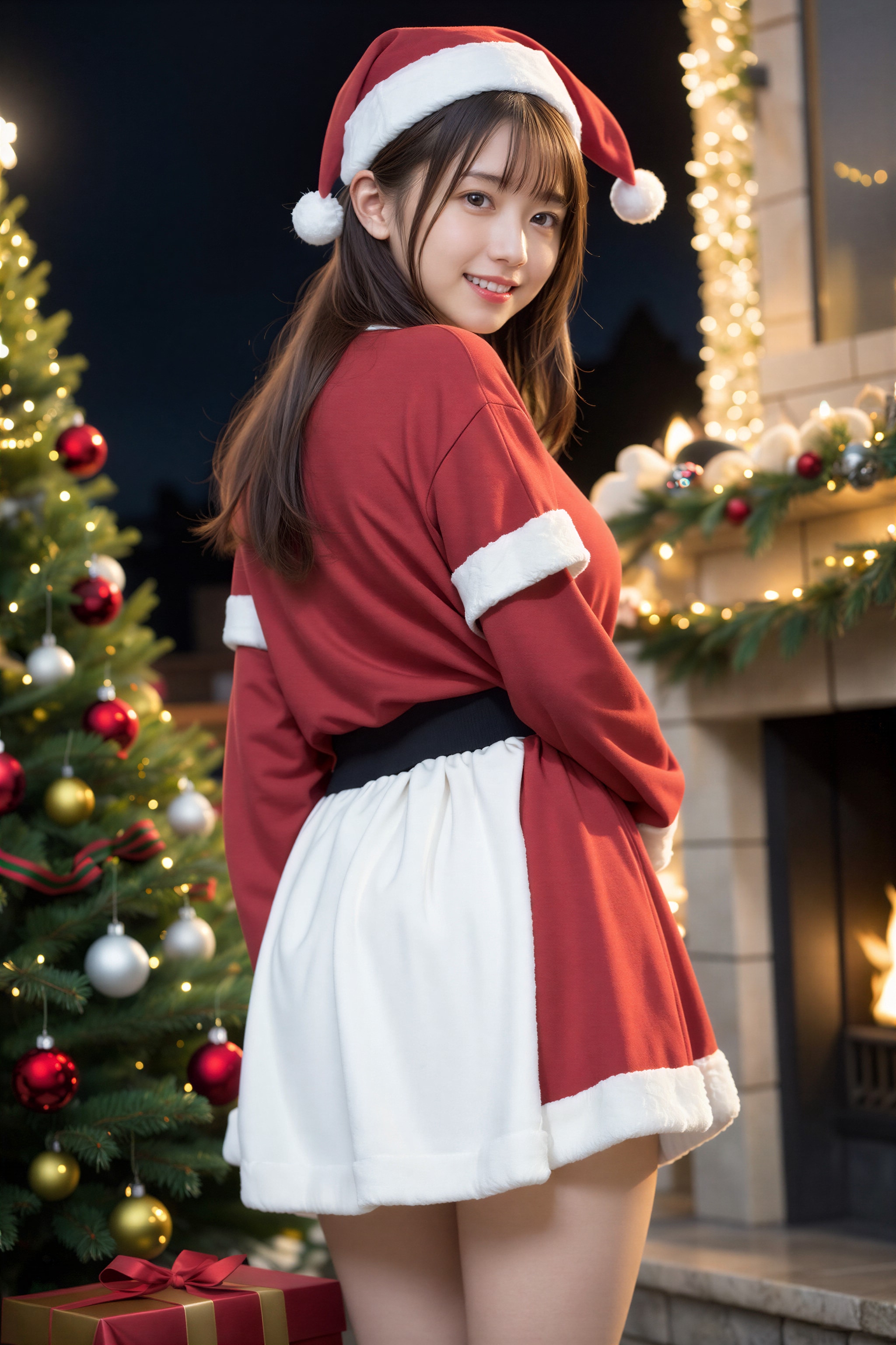 サンタコスの女の子 5 | の人気AIイラスト・グラビア