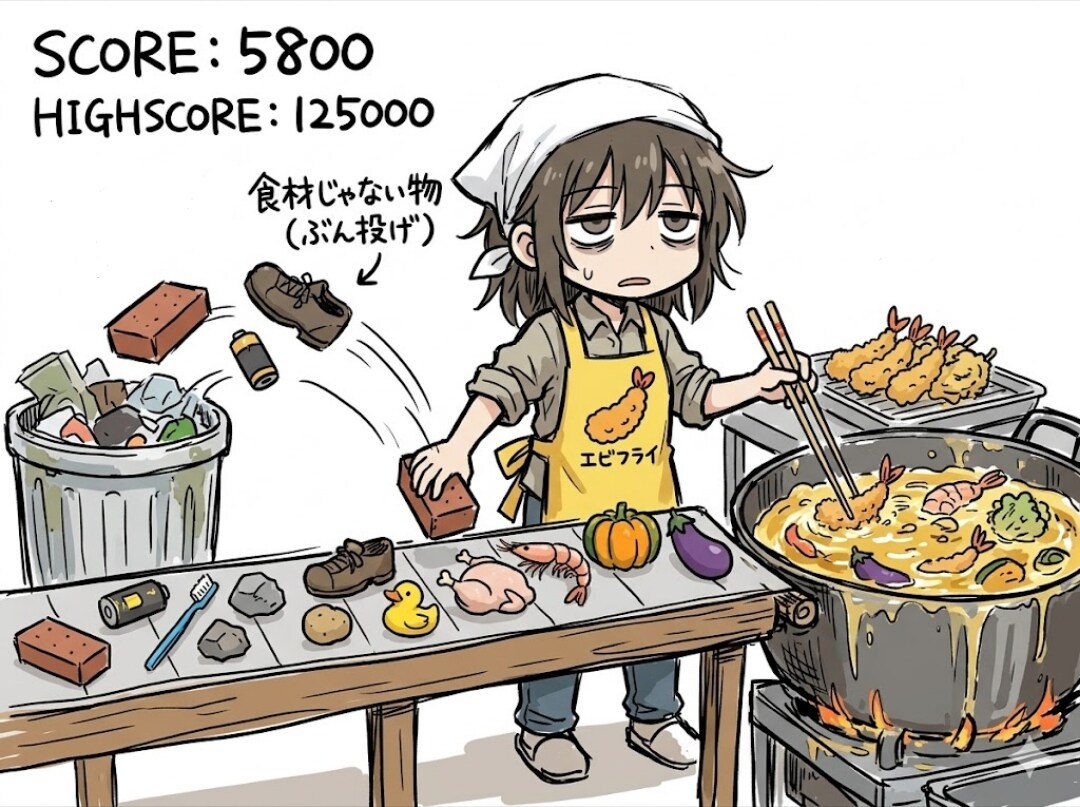 揚げ物ゲーム | の人気AIイラスト・グラビア