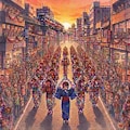 夕暮れカーチャーシ（那覇市内） 3枚目