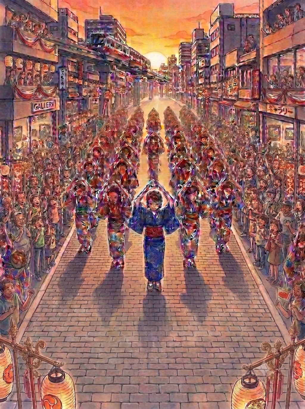 夕暮れカーチャーシ（那覇市内）