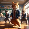 自己紹介でブレイクダンスを披露する猫 4枚目