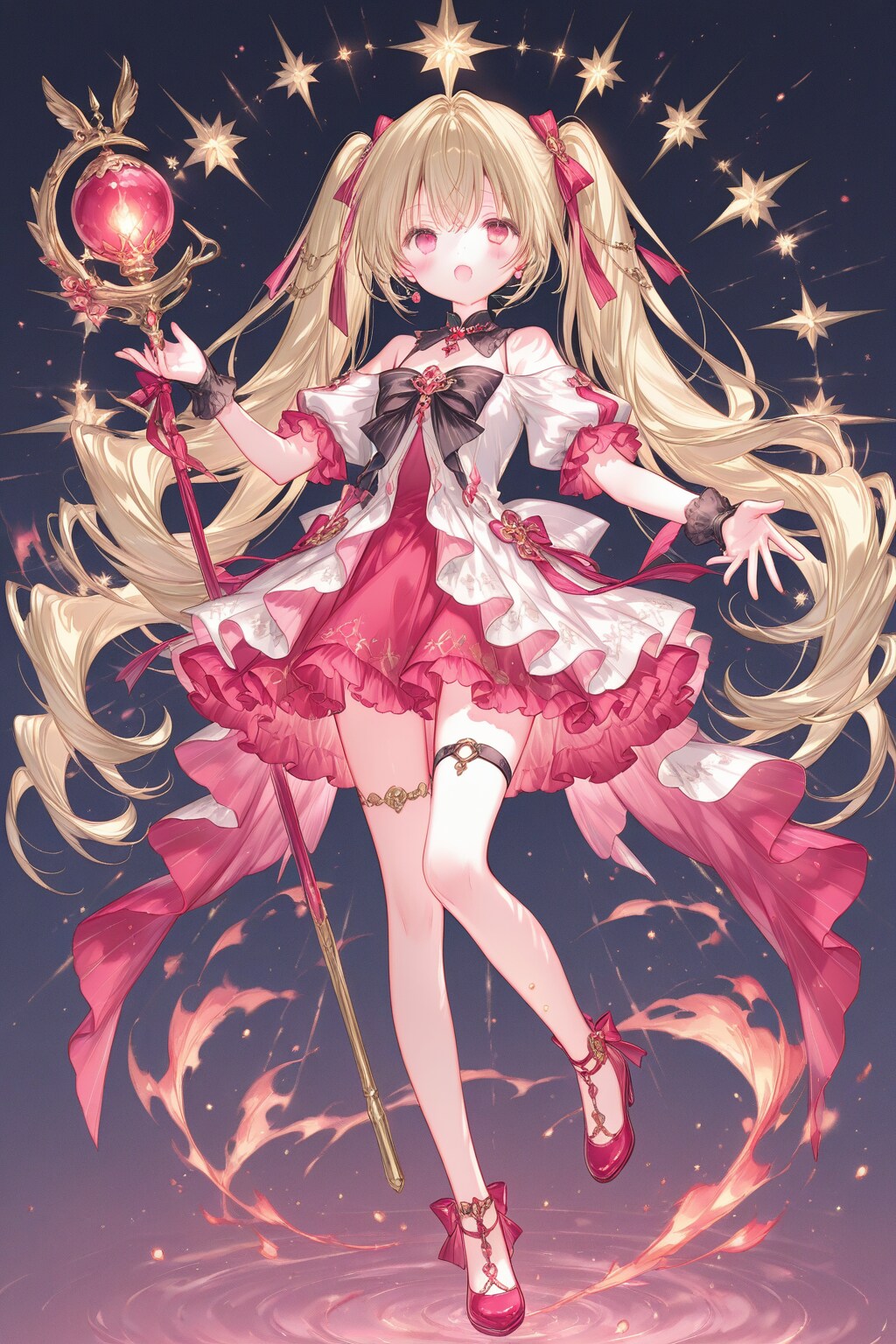 『顔文字No7|ω・)ロリっ子魔法少女？』 | の人気AIイラスト・グラビア