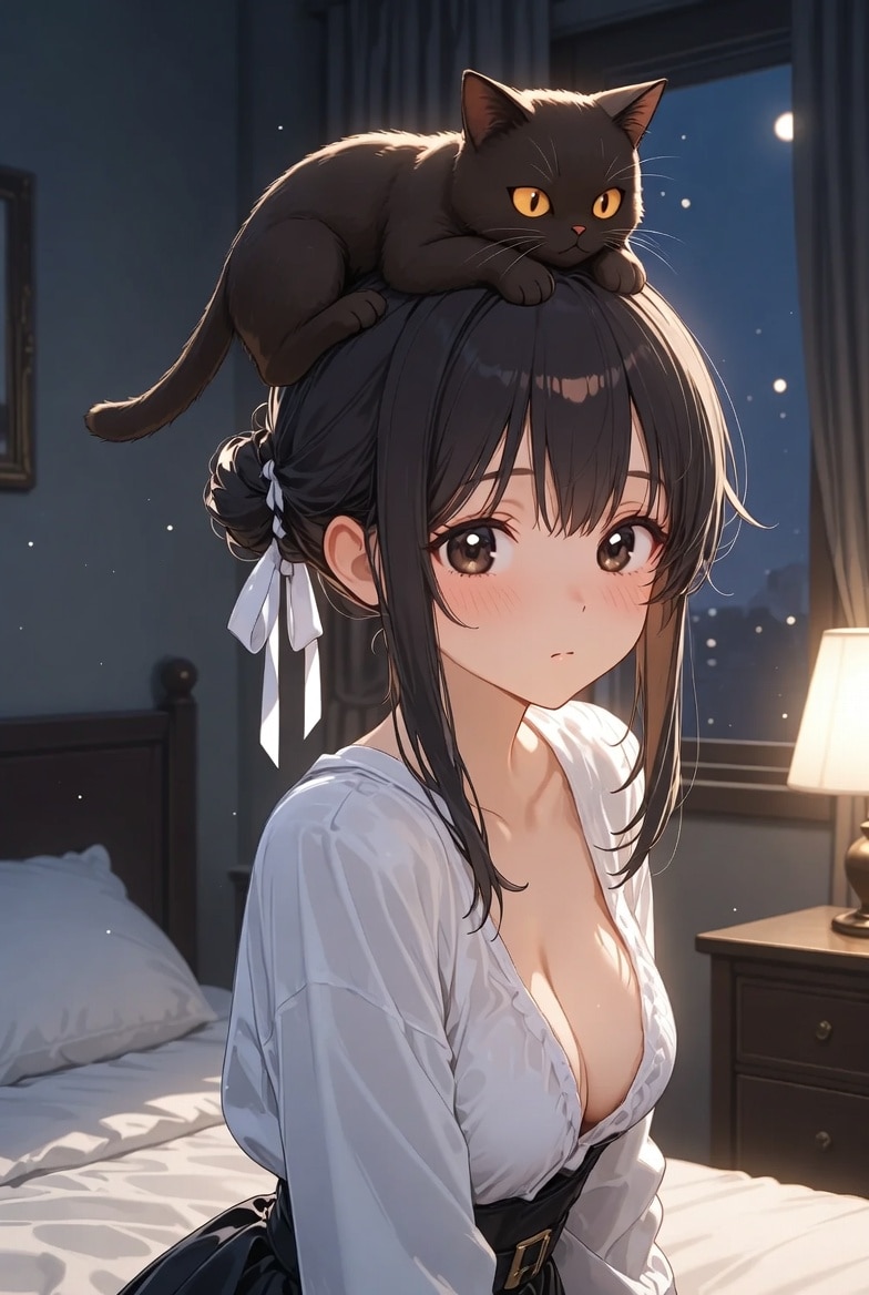 ねこと少女 | の人気AIイラスト・グラビア