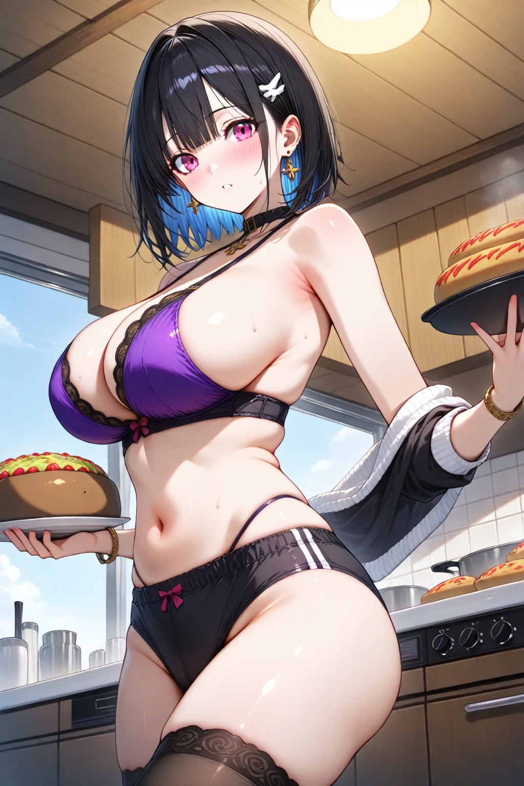 焼きたてのパイ