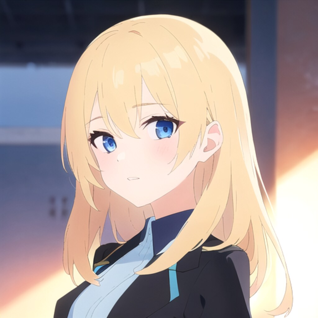 青い瞳をした金髪の女の子