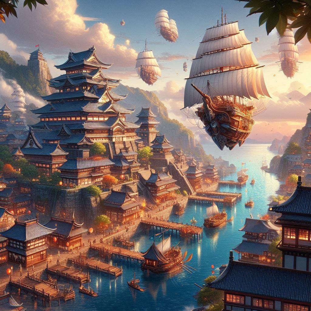 和風ファンタジー世界 | の人気AIイラスト・グラビア