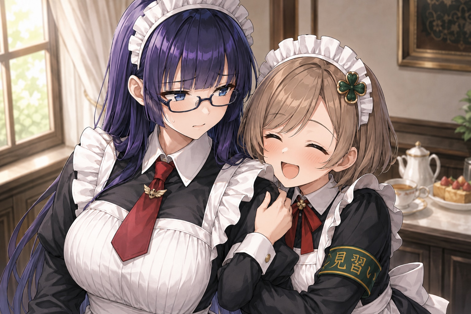見習いメイドちゃんと先輩メイドちゃん | の人気AIイラスト・グラビア