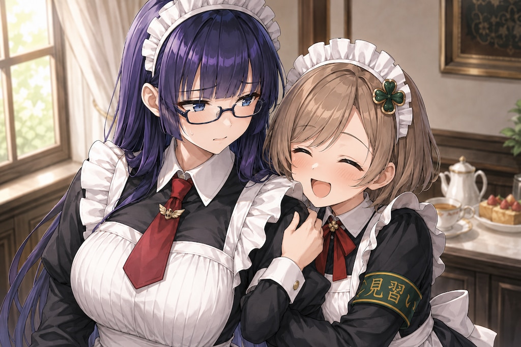 見習いメイドちゃんと先輩メイドちゃん