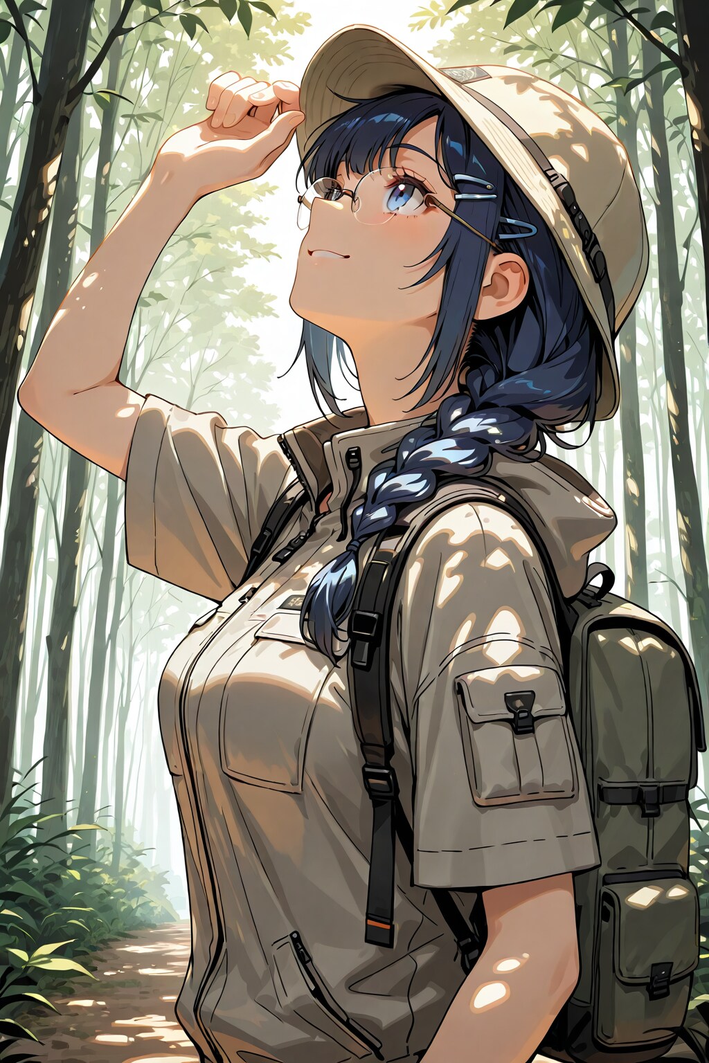 森の中