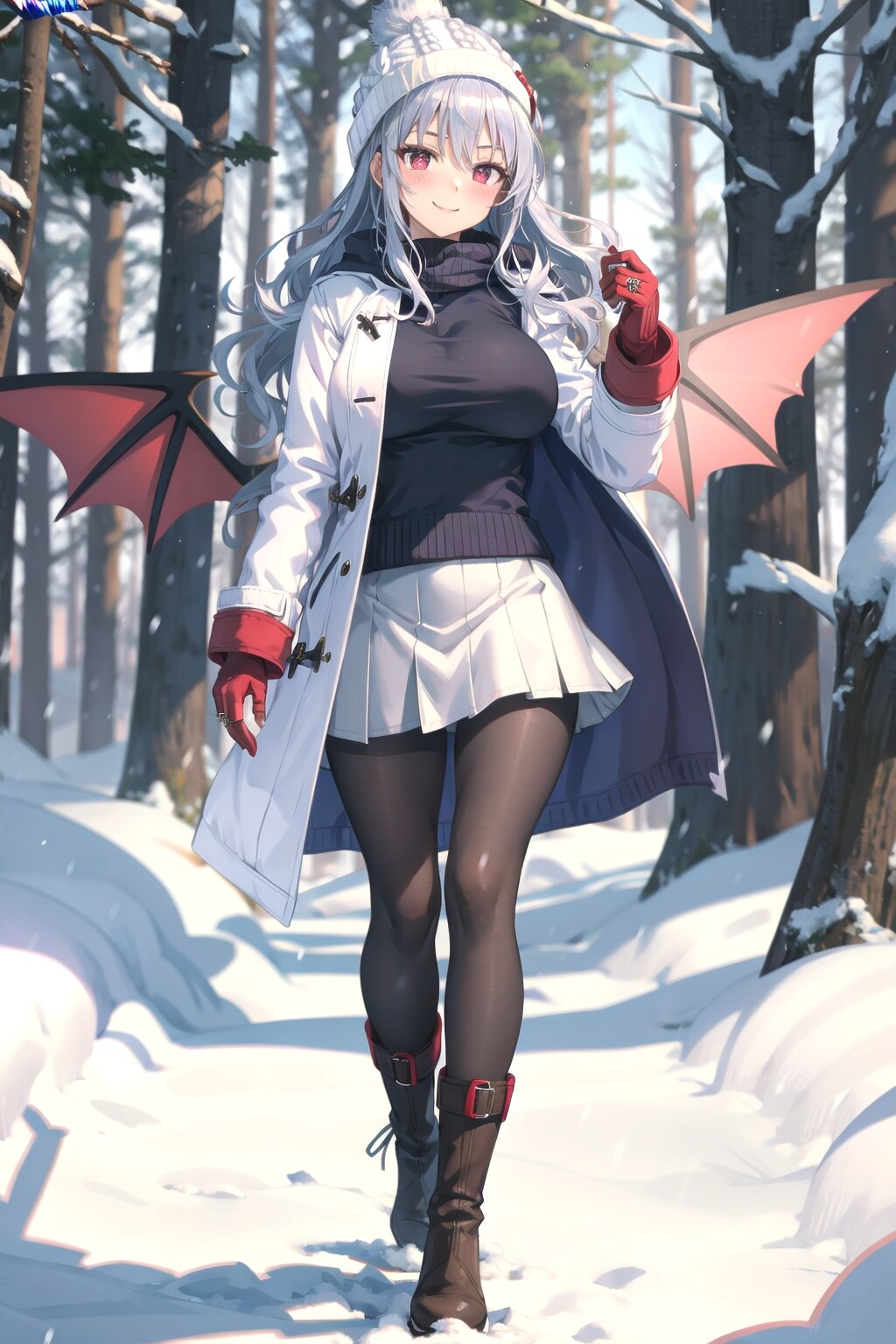 雪乃森の中を