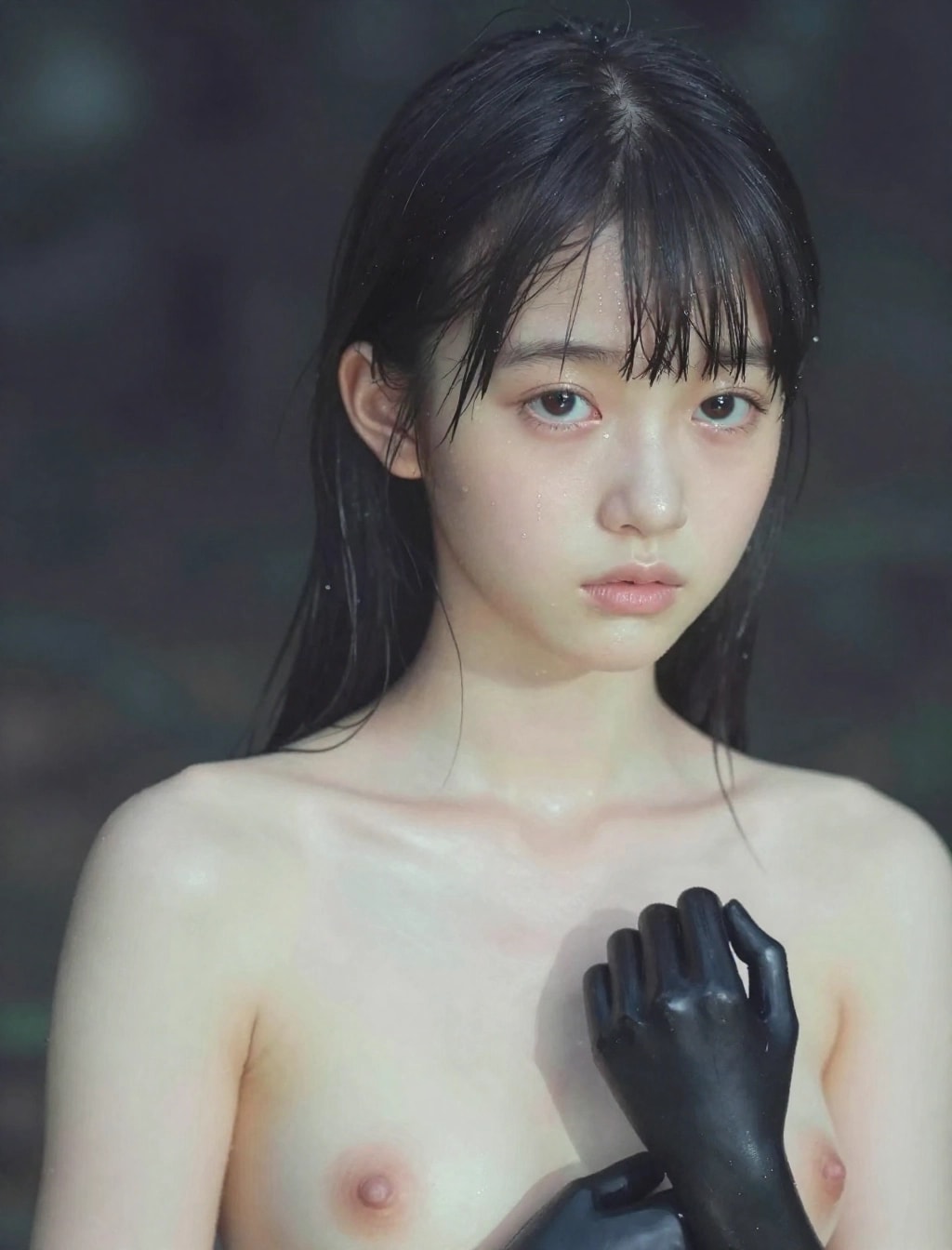 部分的黒ドールフェチ