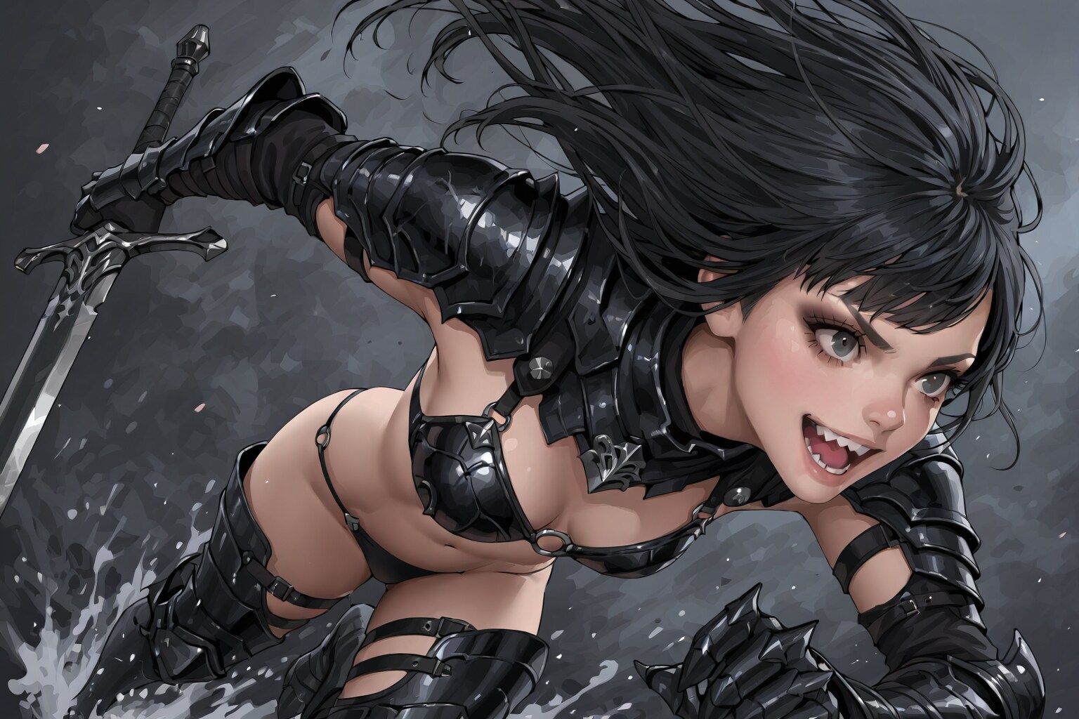 ビキニアーマー黒
