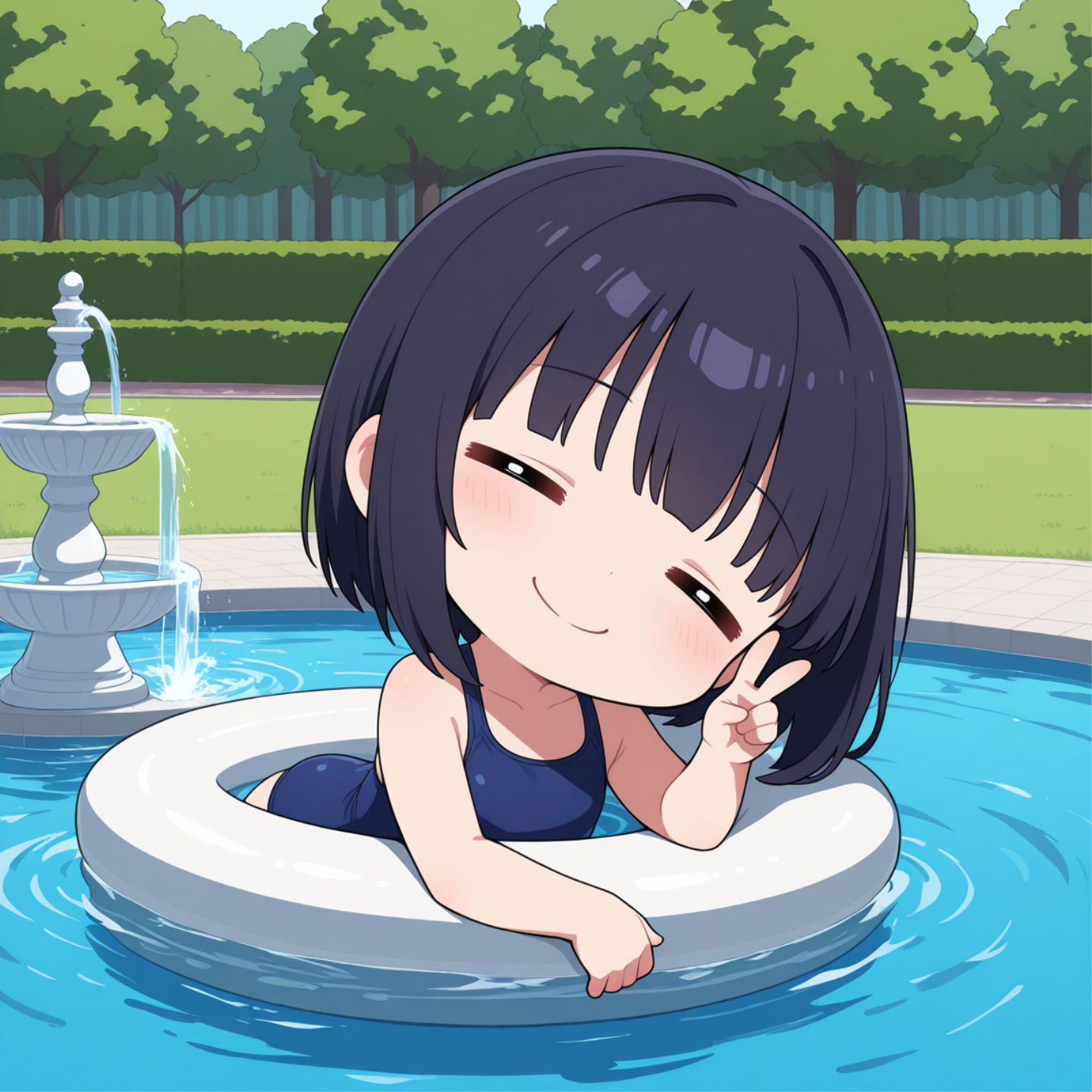 公園で涼む | の人気AIイラスト・グラビア