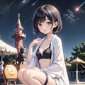 夏の遊園地は夜がいい♡ 8枚目