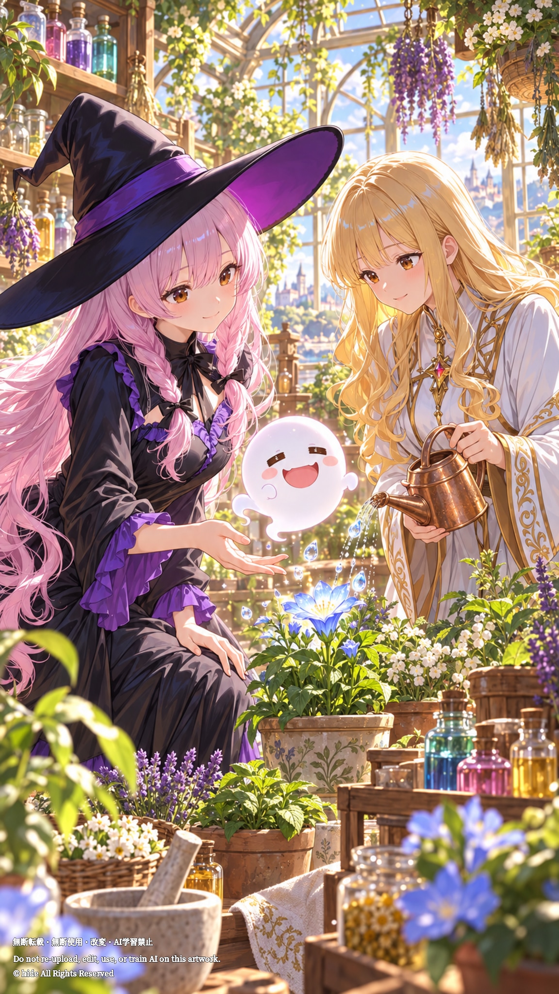 🪄✨👻 セラフィーナさんたち、庭の小さな休憩 | の人気AIイラスト・グラビア