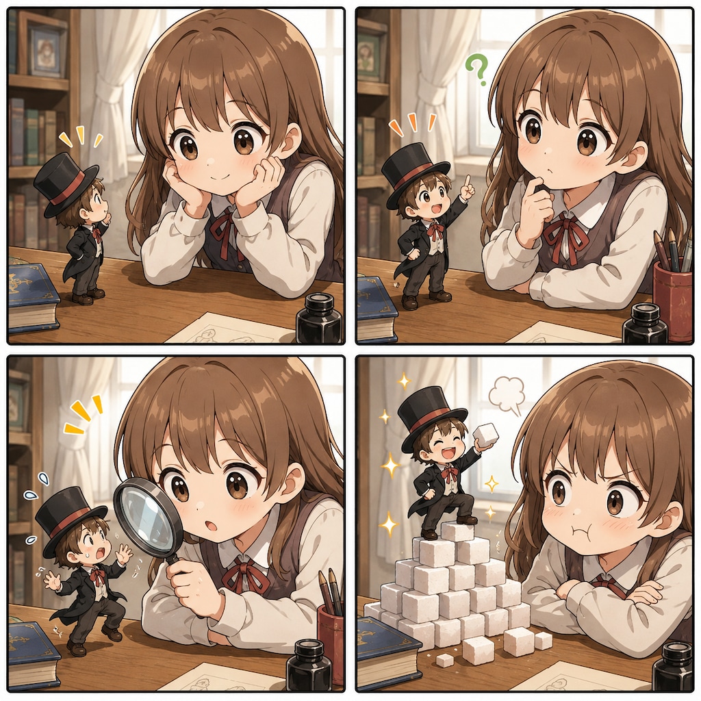 少女と小人