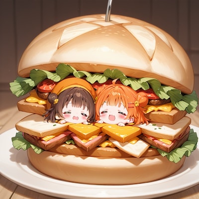 謎の海産物さまのプロンプトをお借りしました‼️