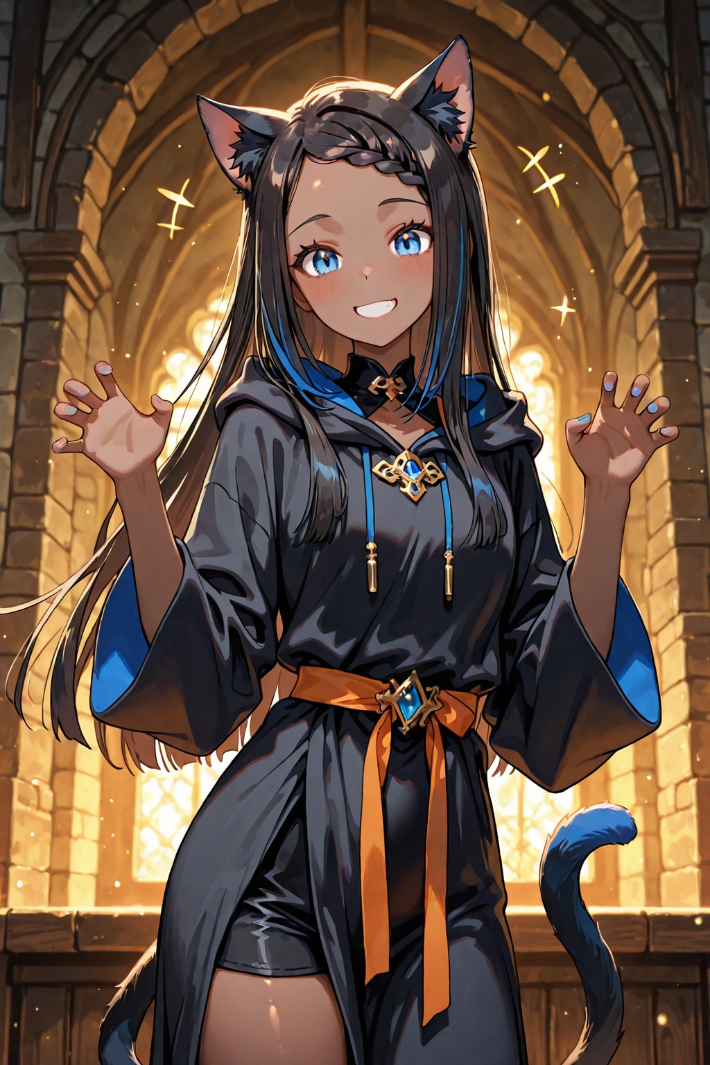 猫耳褐色少女 | の人気AIイラスト・グラビア