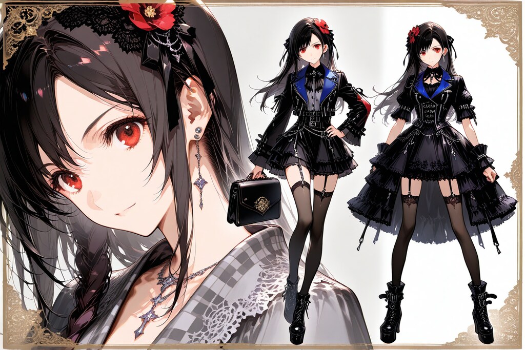 * 「ティファ・ロックハート」のゴシック風ファッション