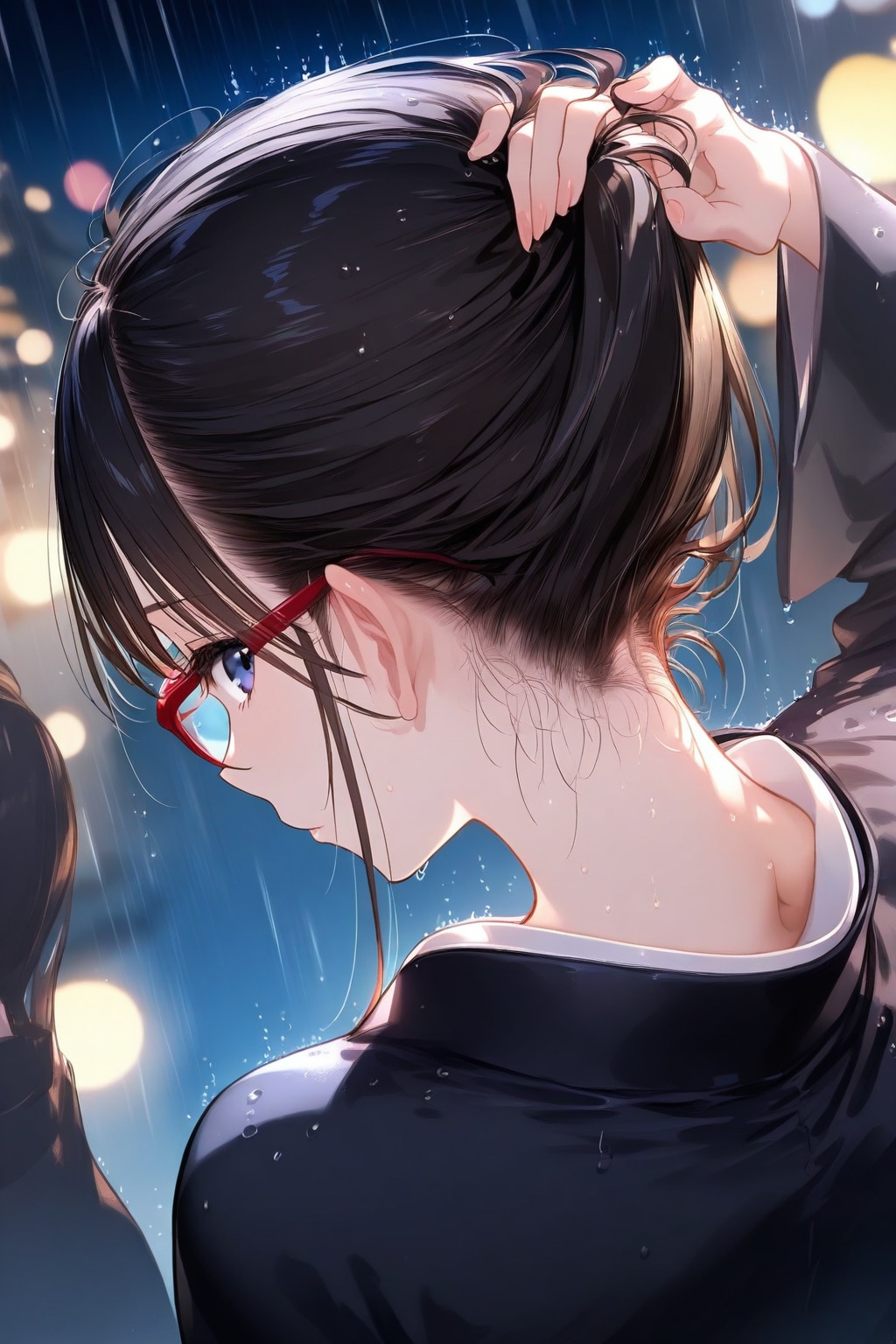 降ってきちゃった | の人気AIイラスト・グラビア