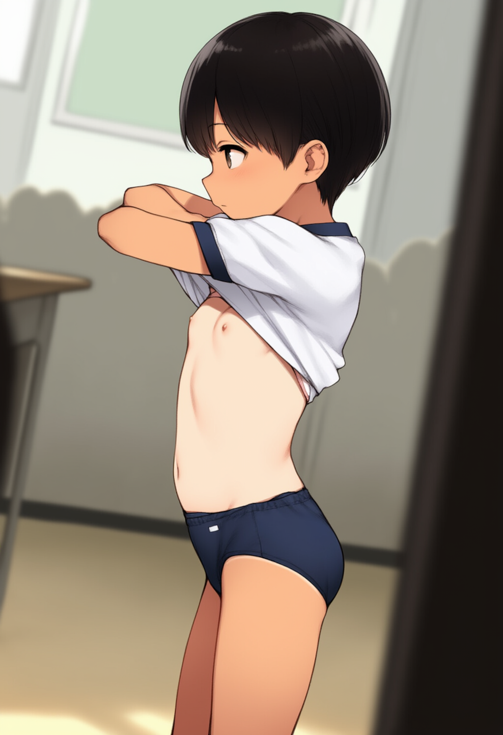 男子の前でも平気で上半身裸で着替えていた女子