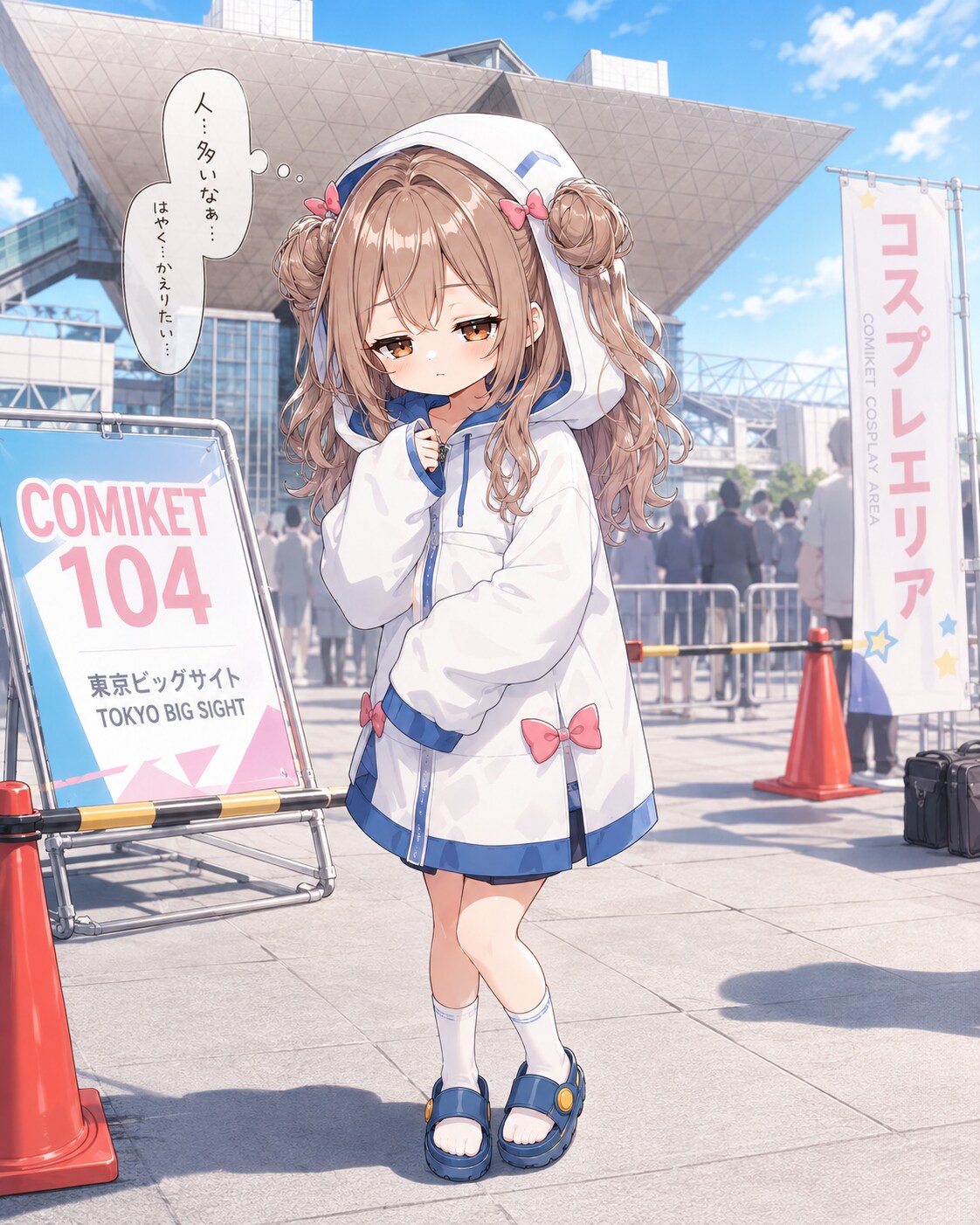 引きこもり系コスプレイヤー、コミケに現る…！ | の人気AIイラスト・グラビア