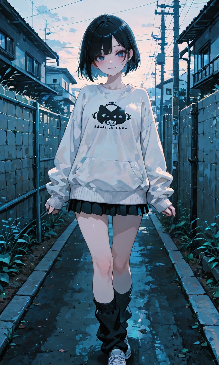 路地裏で | の人気AIイラスト・グラビア