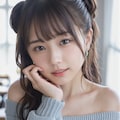 夏のオフショルセーター 2 6枚目