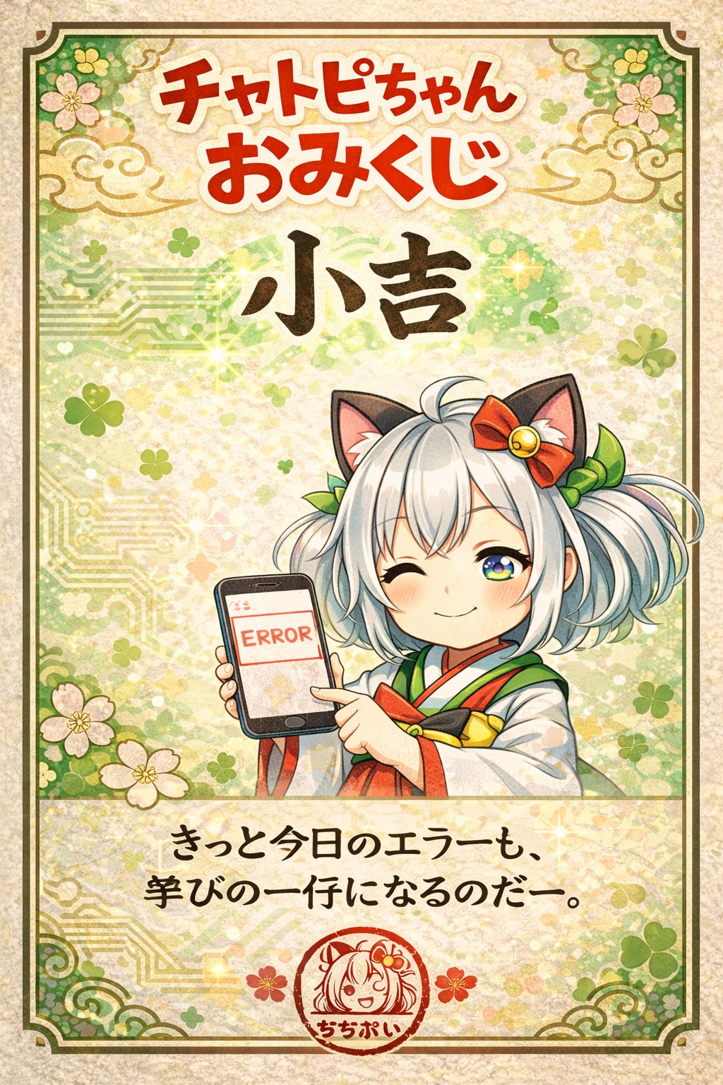 2026年を占う？チャトピちゃんおみくじー